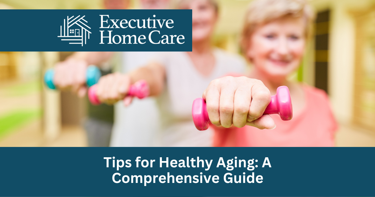 elderly people holding small dumbbells
