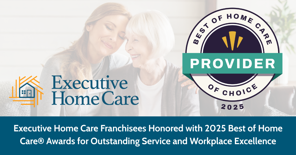 Executive Home Care 2025 Best of Home Care® Awards banner